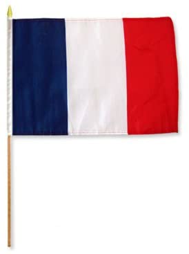 12''x18'' handheld France flag