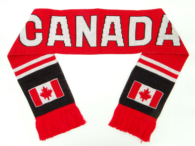 Knitted Canada Scarf