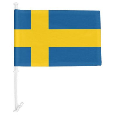Heavy duty 12''x18'' Sweden car flag