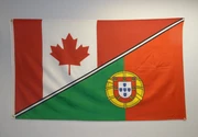 Portugal/canada 3x5 Flag