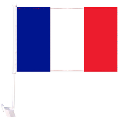 Heavy duty 12''x18'' France car flag