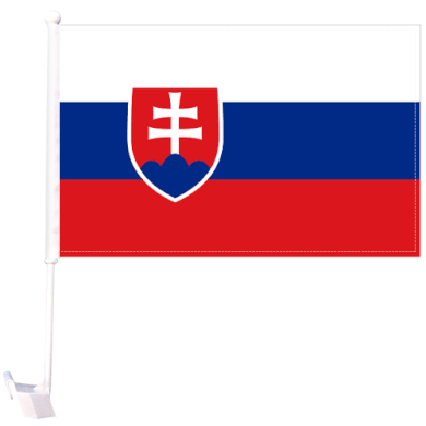 Heavy duty 12''x18'' Slovakia car flag