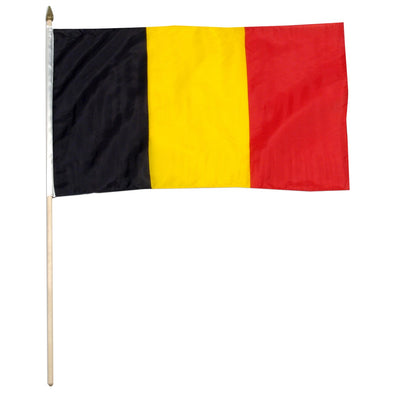 12''x18'' handheld Belgium flag.