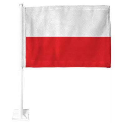 Heavy duty 12''x18'' Poland car flag