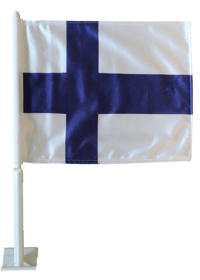 Heavy duty 12''x18'' Finland car flag
