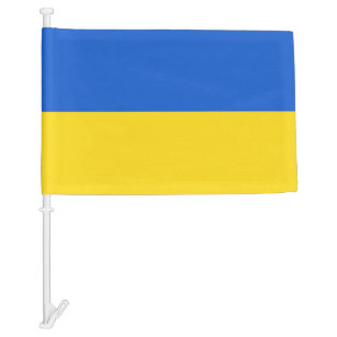 Heavy duty 12''x18'' Ukraine car flag