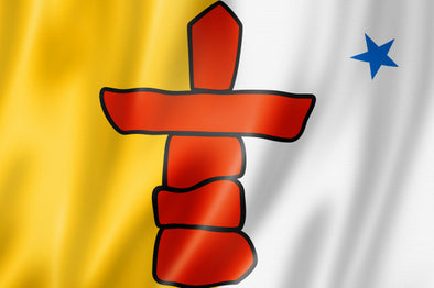 Nunavut 3x5 flag