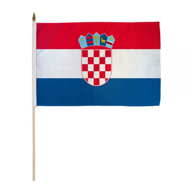 12''x18'' handheld Croatia flag.