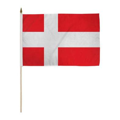 12''x18'' handheld Denmark flag.