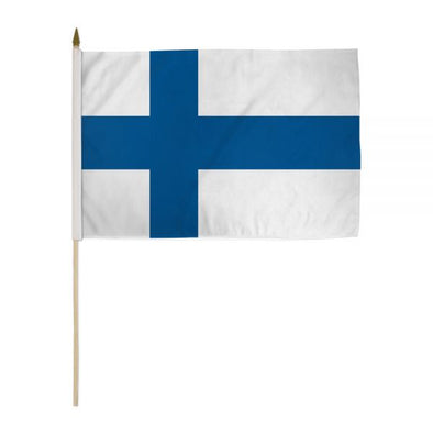 12''x18'' handheld Finland flag.