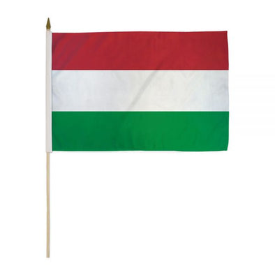 12''x18'' handheld Hungary flag