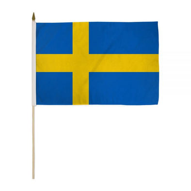 12''x18'' handheld Sweden flag
