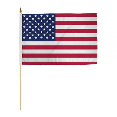 12''x18'' handheld USA flag.
